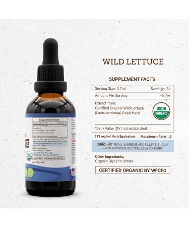 Buy Secrets of the Tribe Wild Lettuce Alcohol-Free Organic Tincture Extract - 2 fl oz (Lactuca virosa) for International Shipping - Buy Online on GoSupps.com