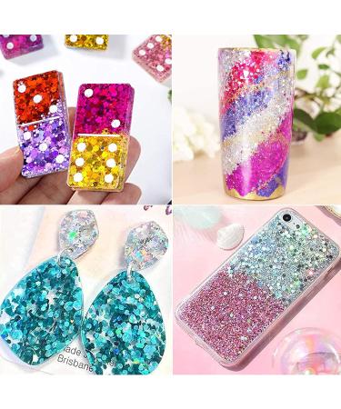 Hemoer Holographic Chunky Glitter 100g - Gold Craft Glitter for Resin Face Nail Body Slime & Festival Art - Buy Online on GoSupps.com