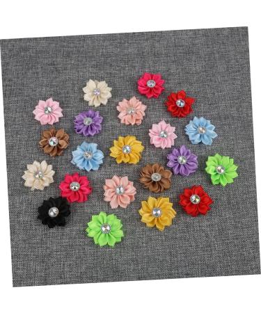 3pcs 1 20pcs Chiffon Flowers White Chiffon Flowers DIY Cloth Bloom Accessories Cloth Flowers Diamond Whitex3pcs Size 1x3pcs - Buy Online on GoSupps.com