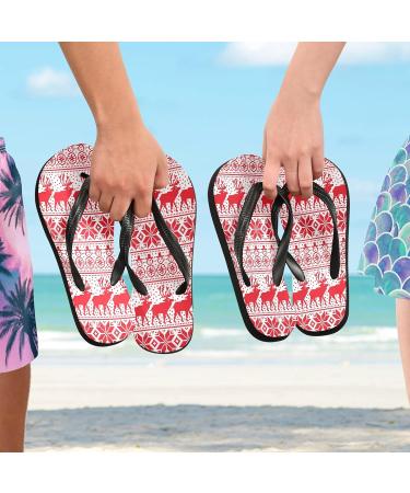 Mnsruu Multicolored Flip Flops - Perfect Sandals for New Year & Christmas | Comfortable Slippers for Men & Women | Ideal for Travel Hotel & Spa - Buy Online on GoSupps.com