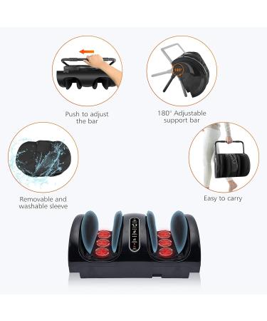Snailax Shiatsu Foot Massager with Heat | Electric Leg & Calf Massage Device for Pain Relief | Perfect Gift for Men Fathers & Women - Black - Buy Online on GoSupps.com