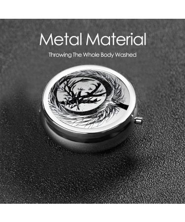 Abstractionist Treeround Pill Box | 3 Compartment Portable Organizer for Travel & Purse | International Shipping - Buy Online on GoSupps.com