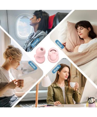 Soft Silicone Reusable Ear Plugs for Sleep - 33dB Noise Reduction - Pink - Buy Online on GoSupps.com