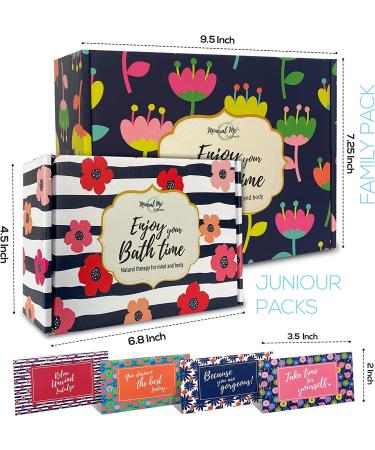 Organic Bath Bombs Gift Set for Women - 24 Natural Oils with Shea Butter for Relaxation and Stress Relief | Perfect for Wife, Girls & Kids - Buy Online on GoSupps.com