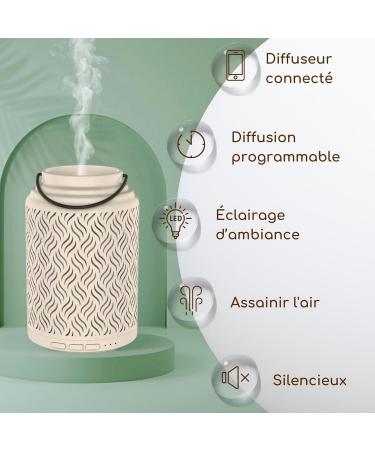 Zenar me WLAN Venice Essential Oil Diffuser - Smart Diffuser Compatible with Alexa & Google Home - Natural Ceramic Design - Buy Online on GoSupps.com