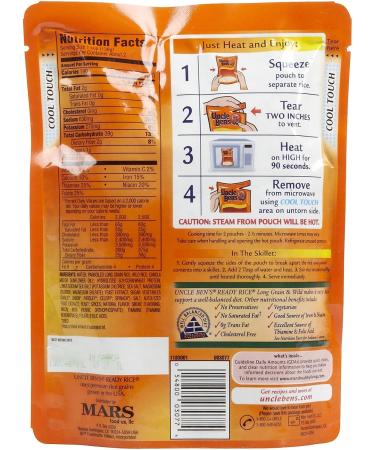 Uncle Ben's Long Grain & Wild Ready Rice Pouch 8.8 oz 3 pk - Buy Online on GoSupps.com