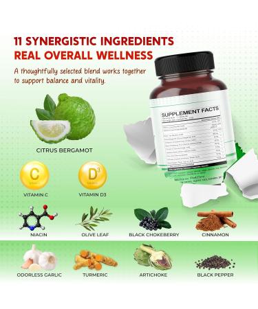 Citrus Bergamot Cinnamon Black Chokeberry Turmeric - Overall Wellness Support - Buy Online on GoSupps.com