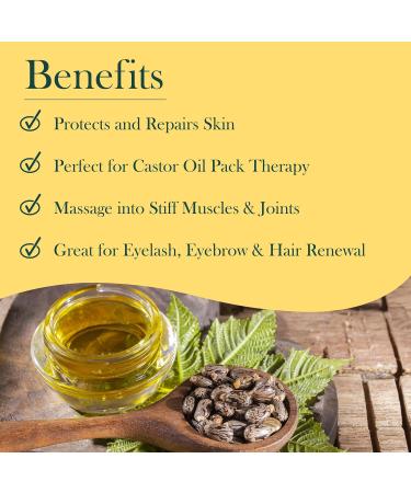 Baar Palma Christos Organic Castor Oil Cold-Pressed Hexane-Free USDA Certified for Skin Hair Massage & Castor Oil Packs Glass Amber Bottle 8 oz. 8 Fl Oz (Pack of 1) - Buy Online on GoSupps.com