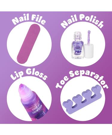 Expressions 5pc Snow Globe Manicure Set | Girls & Teens Starter Makeup Kit | Nail Polish Lip Gloss Manicure & Pedicure | Perfect Beauty Gift for Girls - Buy Online on GoSupps.com