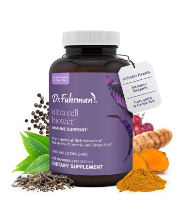 Ultra Cell Biotect- Powerful Antioxidant Support with Organic Turmeric, Black Turmeric, Green Tea, Black Pepper, and European Grape Seed for Optimal Health - 120 Capsules, Physician Recommended