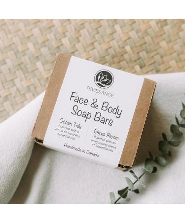 Handmade Organic Vegan Soap Bars | Natural Floral Scent with Essential Oils | Set of 2 for Face & Body - Buy Online on GoSupps.com