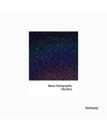 Hemway Ultra Sparkle Glitter Black Holographic 100g - Multi-Purpose Epoxy Resin for Arts, Crafts, and Beauty - Buy Online on GoSupps.com