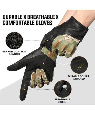 Zure Lotoo Tactical Gloves - Breathable XRD Paintball & Airsoft Gloves for Men - Touchscreen Compatible Motorcycle & Climbing Gear | Camo Zig3 - Buy Online on GoSupps.com