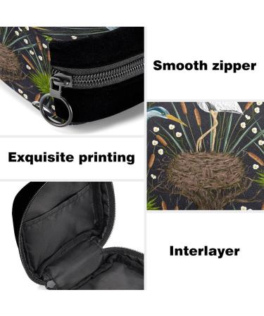 GIAPB Period Bag - Sanitary Napkin Storage & Makeup Pouch (Tree and Bird Color) - #3526 - Buy Online on GoSupps.com