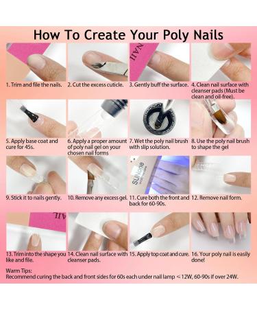 Poly Gel Starter Set - Complete Poly Gel Nail Extension Kit for Beginners | Perfect for Nail Art & DIY Manicure - Buy Online on GoSupps.com