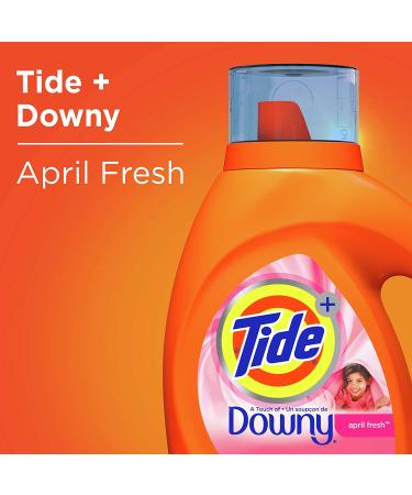 Tide with Downy HE Laundry Detergent Liquid - April Fresh Scent 92 Fl Oz - 59 Loads - Buy Online on GoSupps.com