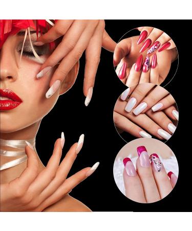 500 Ballerina Nail Tips - Press-On Gel Nails Set with Glue Clipper & Art Supplies | Perfect for Nail Art & Designs - Buy Online on GoSupps.com