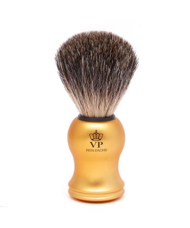 Shaving brush Royal VP - with real pure badger hair - handle gold