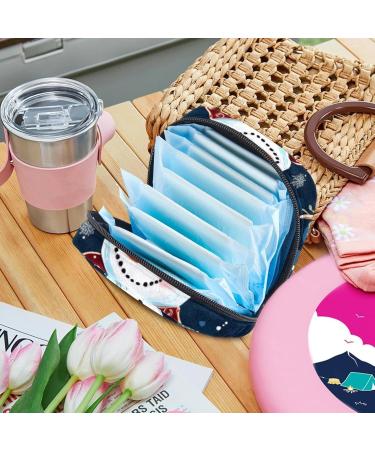 Muoooum Merry Christmas Sanitary Napkin Storage Bag | Portable Menstrual Pad & Cup Pocket for Girls & Women - Color 3 1 Count - Buy Online on GoSupps.com