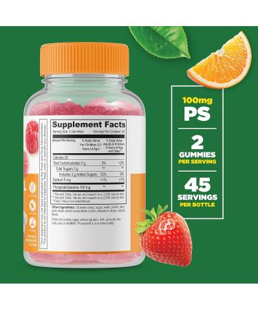 Lifeable Prebiotic Fiber Kids + Phosphatidylserine (PS) Kids Gummies Bundle - Great Tasting Vitamin Supplement Gluten Free GMO Free Chewable Gummy - Buy Online on GoSupps.com