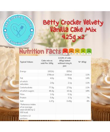Velvety Vanilla Betty Crocker Cakes Mix 425g x2 - Buy Online on GoSupps.com