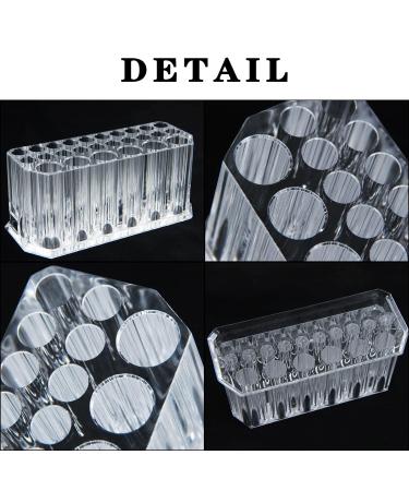 Miaowater Clear Acrylic Makeup Organizer 26 Spaces (2 Pack) Perfect for Eyeliner, Lip Liner, and More - Buy Online on GoSupps.com