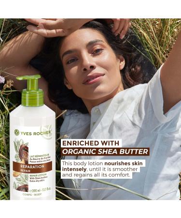 Yves Rocher Repair Lotion for Extra Dry Skin | Nourishing Hand & Body Lotion | 13.1 fl oz - Shop Internationally - Buy Online on GoSupps.com
