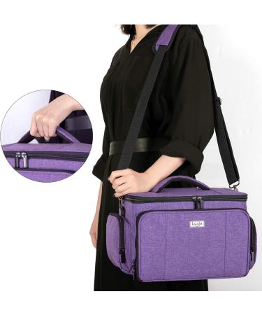 LUXJA Carrying Case for Cricut Joy & Easy Press Mini - Purple | Supplies Storage Sections - Buy Online on GoSupps.com