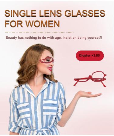 Stylish Women's Reading Glasses +3.00 | Flip Over Magnifying Makeup Eyeglasses for Enhanced Vision - Buy Online on GoSupps.com
