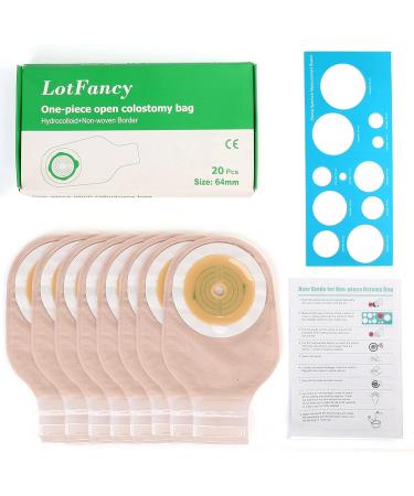 LotFancy 10 PCS Colostomy Bag - One Piece Drainable Pouches for Ostomy Care (Pack of 10) - Buy Online on GoSupps.com