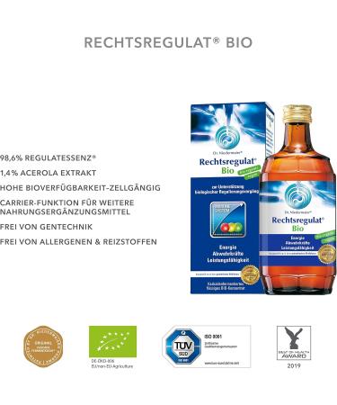 Dr. Niedermaier Rechtsregulat Bio I - Natural Vitamin C & Fermented Enzymes for Immune Support | 350ml (1 Pack) - Organic & Vegan - Buy Online on GoSupps.com