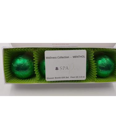 SPAPURE Wellness Collection MENTHOL EUCALYPTUS - Aromatherapy Shower Bombs (4-Pack) | Spa Pure - Buy Online on GoSupps.com