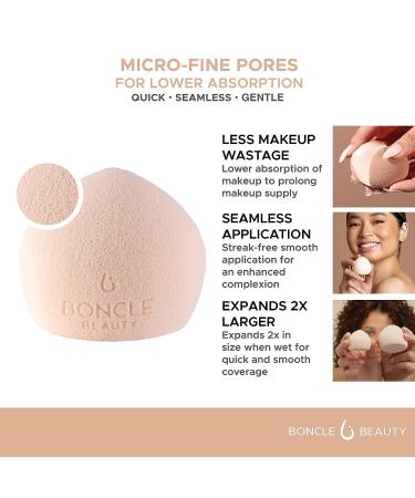 Boncle Beauty Mochi Makeup Sponge - Flawless Application, Ultra Soft & Minimal Absorption - Buy Online on GoSupps.com