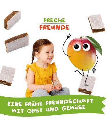 Naughty Friends Bio Mango & Orange Bar 6 Pack (4x23g) | Sugar-Free Vegan Treats for Babies & Kids 1+ - Buy Online on GoSupps.com