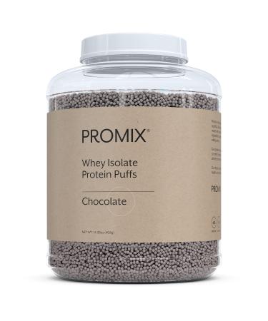ProMix Whey Protein Isolate Puffs, 30 Servings | 10g Protein, 50 Calories per Serving | Grass Fed Protein Crisps, Healthy High Protein Low Sugar (Chocolate), Package may vary.