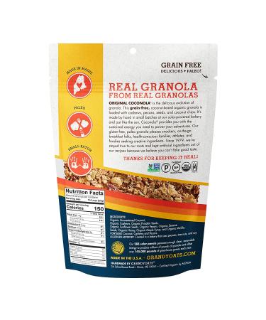 GrandyOats Organic Coconut Granola Variety Pack Coconola - Gluten Free, Paleo Friendly, Grain Free - 9oz Bags, Bulk Pack of 3 - Buy Online on GoSupps.com
