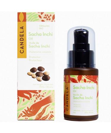 Organic Sacha Inchi Face Oil. Pure. Cold-pressed Raw. Ideal for oily/acne-prone skin. (30ml / 1fl oz) 1 Fl Oz (Pack of 1)