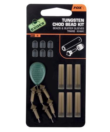 Fox Edges Tungsten Chod Bead Kit Trans Khaki