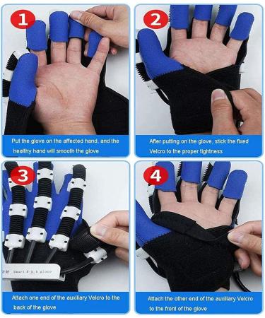 ZZBB Rehabilitation Robot Gloves- Hand Stroke Hemiplegia Rehabilitation Training Equipment Stroke Hand Splint Assistive Gloves Left Medium - Buy Online on GoSupps.com