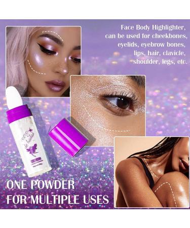 DAGEDA 3 Colors Body Glitter - Shimmer Highlighter Powder Stick for Face, Hair & Body - Fairy Glitter Sparkle Powder in White, Pink, Gold - 3 Counts - Cosmetics for a High Gloss Finish - Buy Online on GoSupps.com