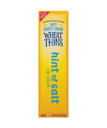 Low Sodium Wheat Thins Crackers - 9.1 oz - Hint of Salt - Whole Grain - Buy Online on GoSupps.com