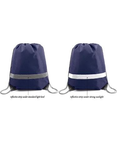 BeeGreen 20|30|50 Pieces Drawstring Backpacks Bags for Gym Sport Trip  DIY Reflective String Bags Cinch Sacks Navy 20 - Buy Online on GoSupps.com