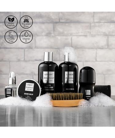 Fathers Day Gifts Beard Kit & Body Care Gifts for Men  Sandalwood Spa Gift Baskets  Mens Bath & Beard Grooming Kit for Him  Unique Birthday Gifts for Him with Beard Balm  Growth Oil  Deodorant & More - Buy Online on GoSupps.com