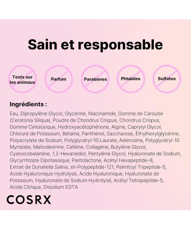 COSRX The Peptide Collagen Lifting Glow Masques Hydrogel Visage Soin de la Peau 3 Pi ces Masque Visage au Collag ne Essentiels de Voyage Masque de Nuit Soins Cor ens de la Peau Korean Skincare - Buy Online on GoSupps.com