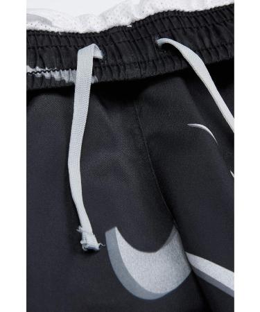 Nike Girl's Dry 10K2 Shorts All Over Print - Small Black/White/Light Smoke Grey/White - Buy Online on GoSupps.com