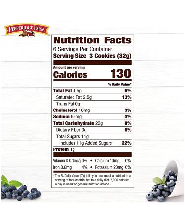 Pepperidge Farm Verona Blueberry Thumbprint Cookies - 6.75 oz. Bag - Buy Online on GoSupps.com