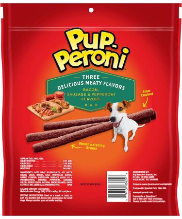 Pup-Peroni Triple Meat Lovers Dog Treats - 22.5 oz - Real Meat Recipe - Buy Online on GoSupps.com