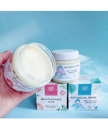 Elfeya Cosmetics Mediteraneo Nourishing Skin Care Balm - 100% Organic Shea & Cocoa Butter - Firms Tones & Reduces Cellulite & Stretch Marks - 150ml - Buy Online on GoSupps.com