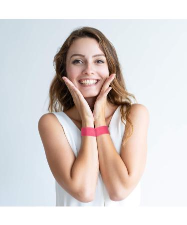 Cozy Racoon Acupressure Bracelet Set for Pregnancy Nausea Relief | Effective Side-Effect Free | Includes 4 Bracelets (2 Pink 2 Gray) & Travel Box - Buy Online on GoSupps.com