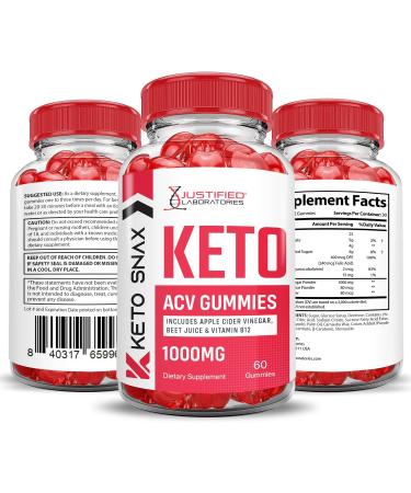 (3 Pack) Keto Snax Keto ACV Gummies Advanced Formula 1000MG Keto Snax Keto Gummies Apple Cider Vinegar Formulated with Pomegranate Beet Juice Powder B12 Vegan Non GMO 120 Gummys 60 Count (Pack of 3) - Buy Online on GoSupps.com